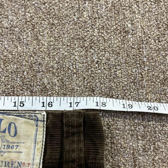 Vintage Polo Ralph Lauren Brown Cargo Corduroy Pants 35x32 158/941 - Picture 12 of 12